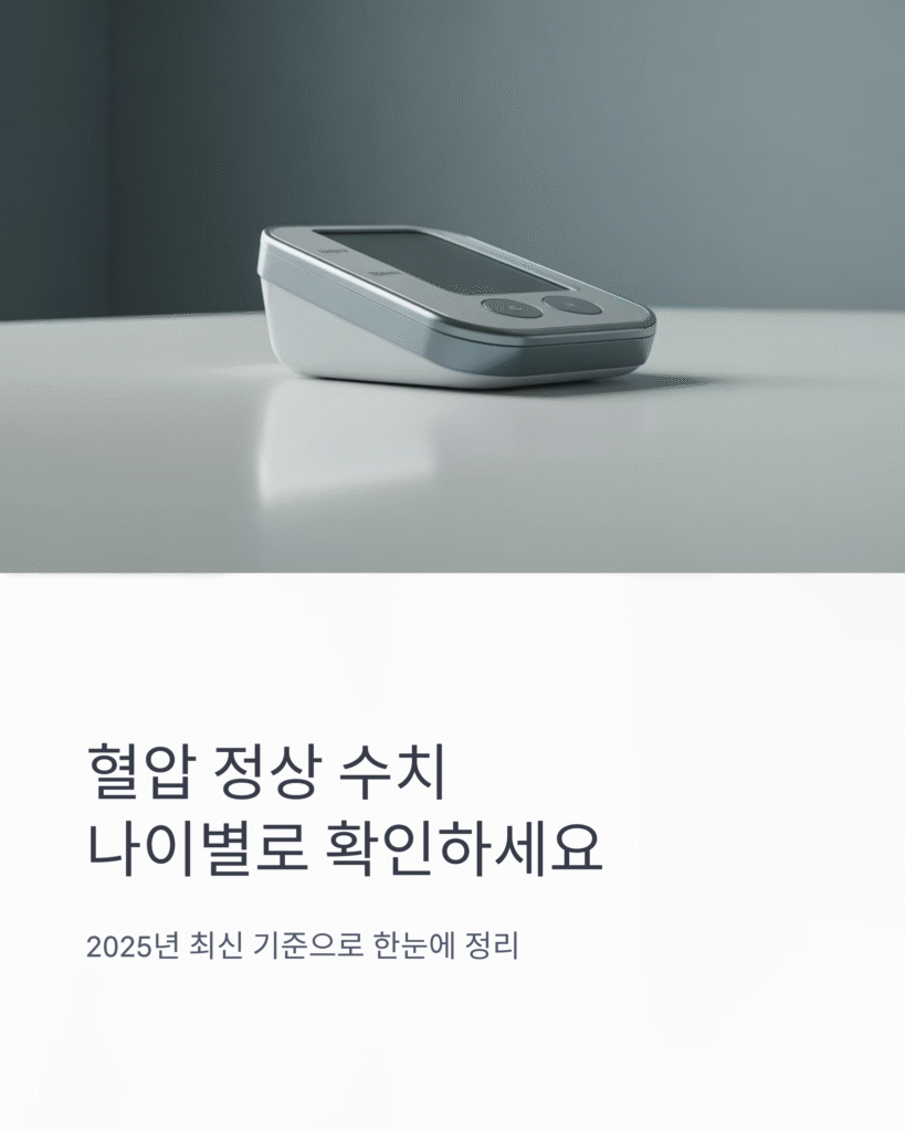🩺 혈압 정상 수치, 나이별 기준표로 한눈에 확인하세요 (2025년 최신 기준) 2 🩺 혈압 정상 수치, 나이별 기준표로 한눈에 확인하세요 (2025년 최신 기준)