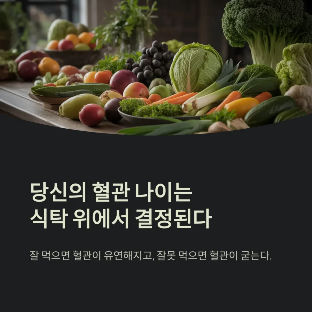 건강한 혈관을 만드는 식단의 비밀 | 혈관 나이 되돌리는 음식 조합과 루틴, 혈관 건강
