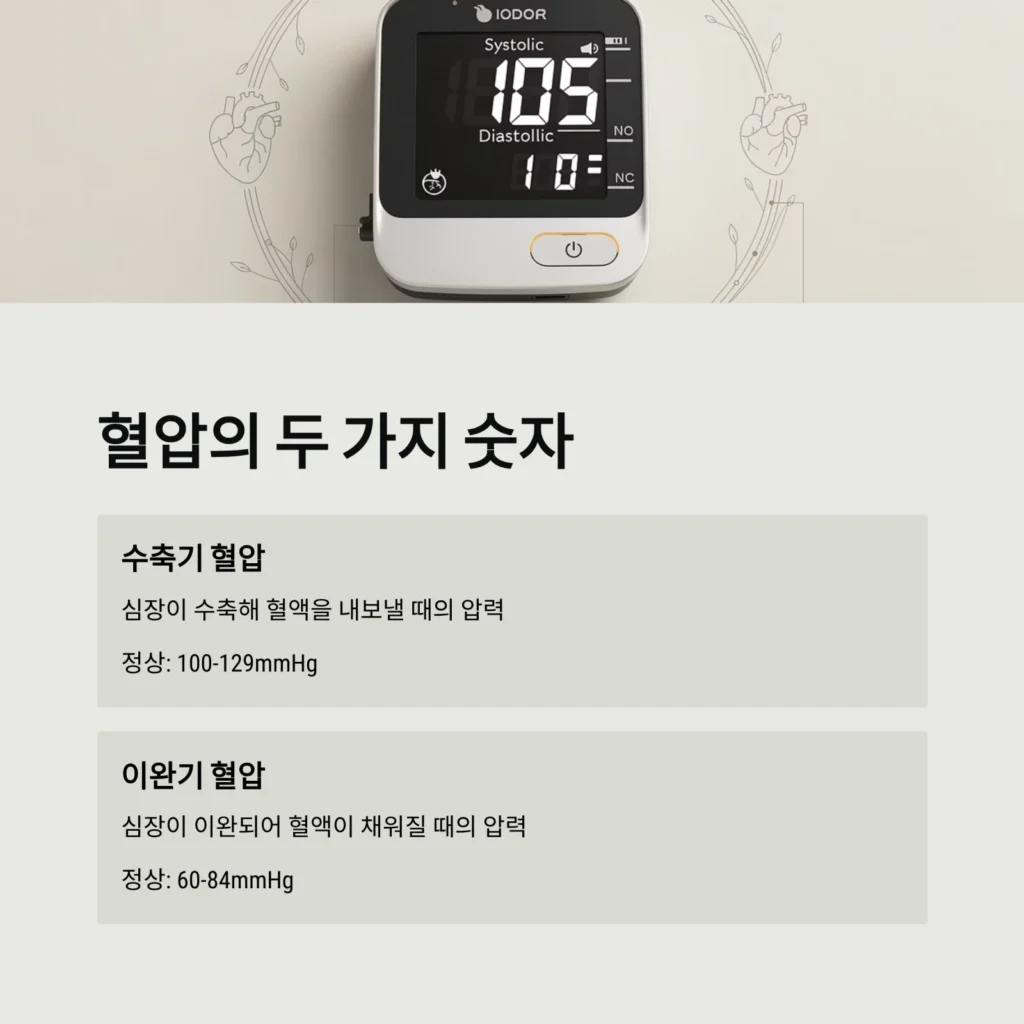 수축기와 이완기 혈압 차이 | 정상 혈압 기준과 해석법 완벽 가이드