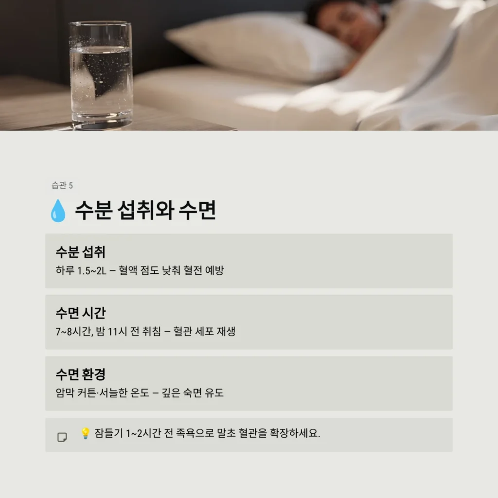 수분 섭취와 수면