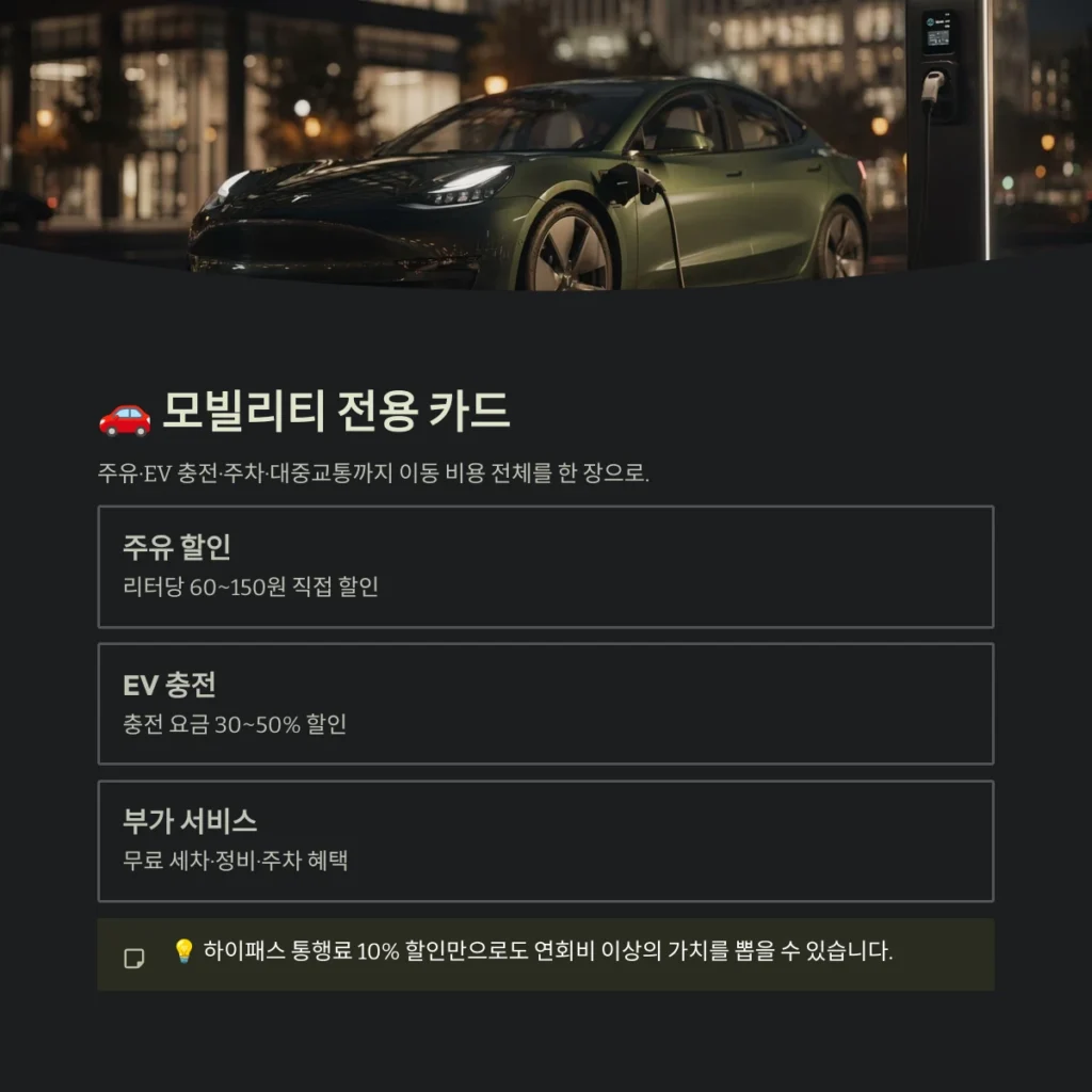 모빌리티 전용 카드