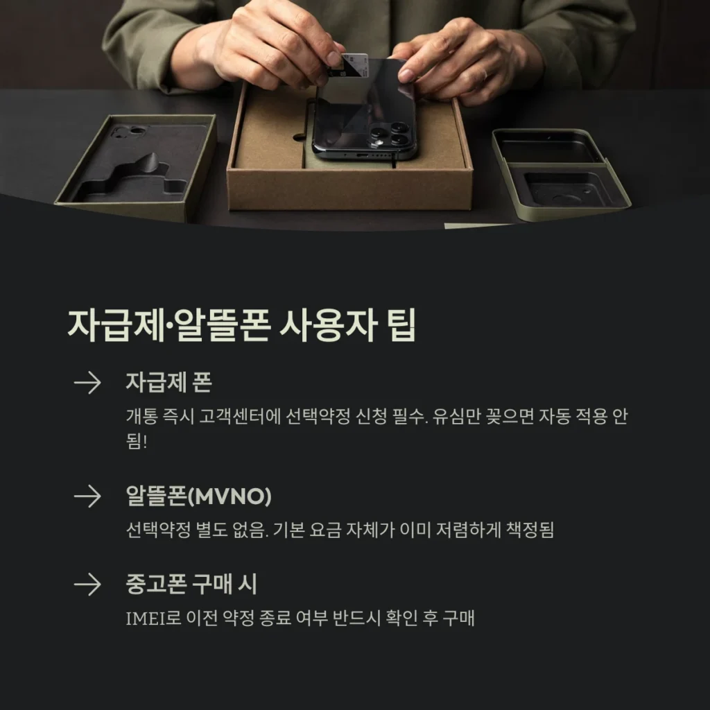 자급제·알뜰폰 사용자 팁