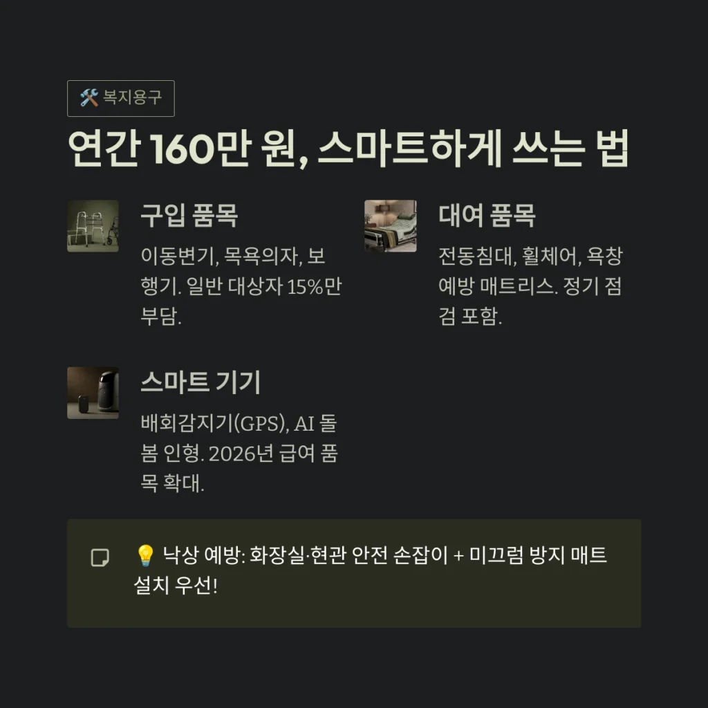 2026년 장기요양보험 등급 판정 기준 및 재가 서비스 이용 가이드: 우리 부모님을 위한 맞춤형 돌봄 전략 5 연간 160만 원, 스마트하게 쓰는 법