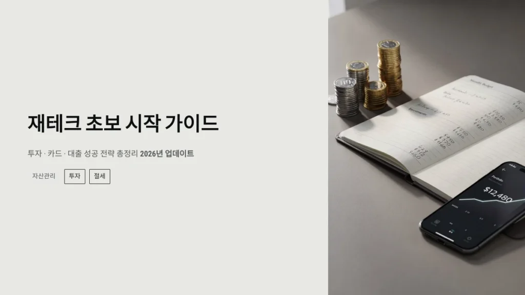 재테크 초보 시작 가이드