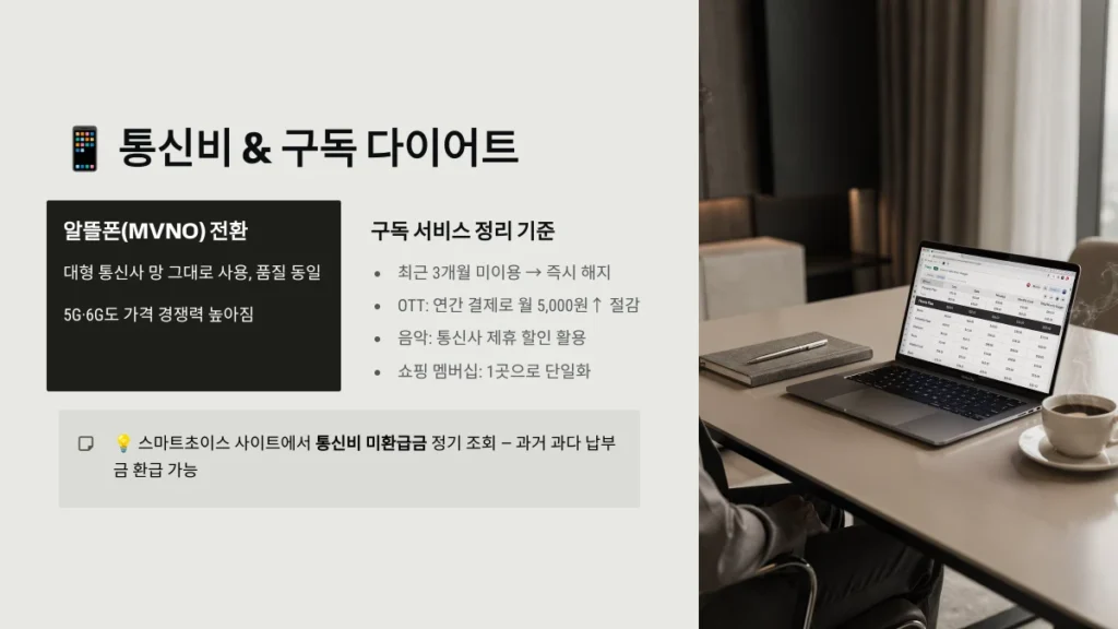 통신비 & 구독 다이어트